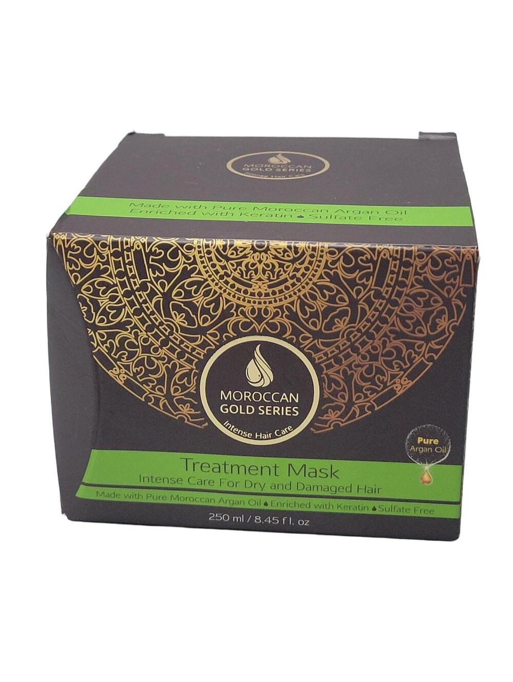 Moroccan Gold Series Pure Argan Oil Treatment Mask Dry Damaged Hair Keratin Aloe